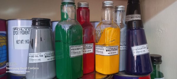 Buy resin colour pigment produced specially both polyester and epoxy resin, add up to 10% by weight. at the best prices at UEL RESINS & FIBERGLASS LTD and get delivery in Kampala and other towns in Uganda. This Pigment resin is a paste for tinting polyester, vinyl ester, and epoxy resins, and gel coat. It can be used alone or blended with other pigments to customize preferred color for parts, or color match repairs. We stock Black (#43), Red (#45), Yellow (#47), and Blue (#52) in category. All pigments come as an opaque paste and are meant to deliver an opaque color for resin.  Epoxy pigment quantities are supplied in 0.250 KG and 1 KG. Delivery can be made within East Africa in Rwanda, Burundi, DR Congo, Kenya, Tanzania and South Sudan Select your size, colour and quantities to get a free price quote below.